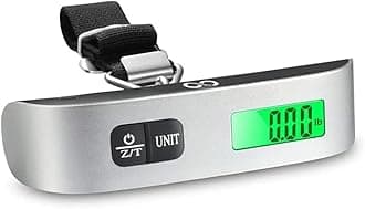 BRANDSFINITY Digital Luggage Weighing Scale Backlight Hanging Portable Travel Suitcase Scale with LCD Display for High Precision Weight Measurement Capacity Upto 50kg/110lbs