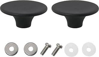 2pcs Dutch Oven Knob Bakelite Pot Lid Replacement Knob, Black