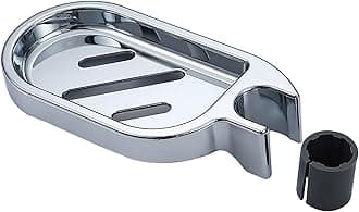 ABS Adjustable Shower Rail Clip-on Bathroom Soap Holder Soap Dish