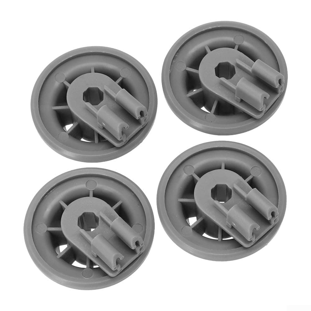 4 for Pack Dishwasher Lower Rack Wheel Replacement Parts 611475 165314 00611475 for Bosch for Siemens for Neff for Beko Dishwasher Accessories