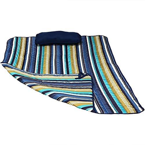 Sunnydaze Polyester Quilted Hammock Pad and Pillow Set with Ties - Outdoor Weather-Resistant - Lake View