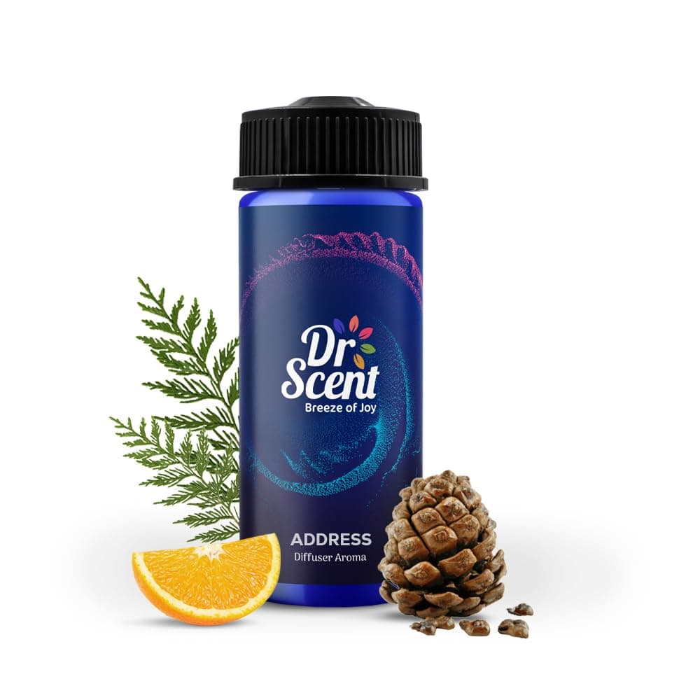 Dr Scent Breeze of Joy Diffuser Aroma Address – Velvet Cedar, Citrus, and Cedarwood Fragrance | Made in the UK (170ml) Perfect for Offices, Homes, Shops, Hotel Rooms & Small Lobbies