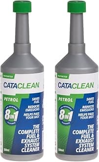 Petrol | Complete Fuel & Exhaust Cleaner | Catalytic Converter, Valve & Injector Cleaner | Fuel Additive Formulated for Performance & Fuel Efficiency | Pre MOT Emissions Reducer | 2 x 500ml