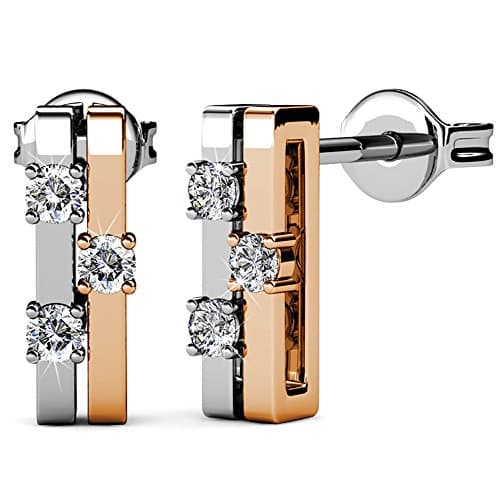 FAPPAC Bars Earrings Enriched with Swarovski Crystals