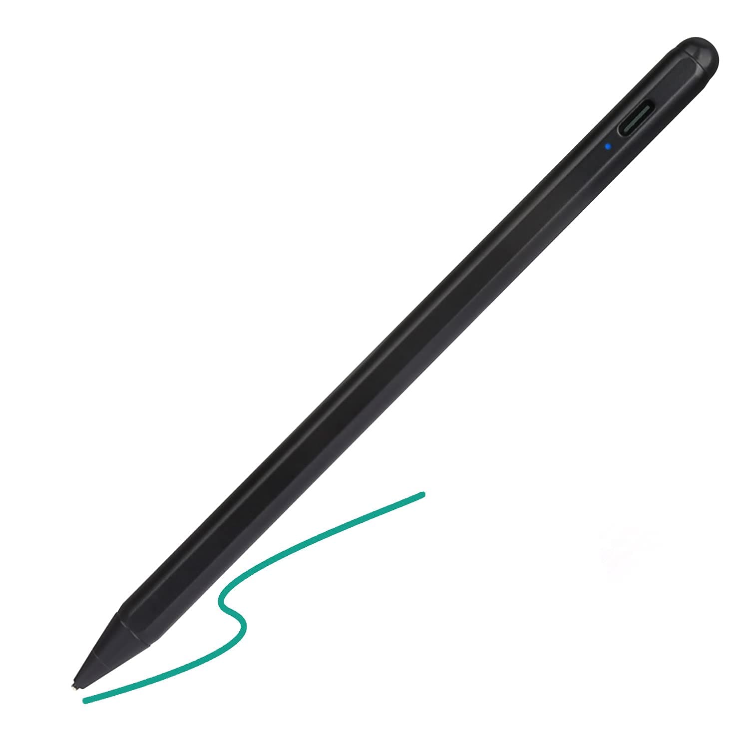 Electronic Stylus for iPad 5th Generation 9.7" 2017 PencilType-C Rechargeable Active Capacitive Pencil Compatible with Apple iPad 5th Gen 9.7-inch Stylus PensGood on iPad Drawing PenBlack