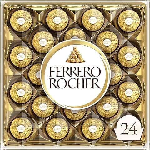 Milk and Hazelnut Chocolate 24 Piece Gift Box, 300g