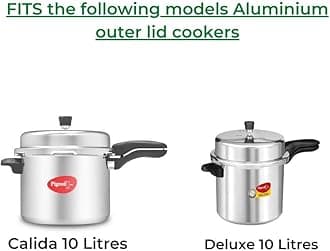Kitchen Mart Gasket compatible with Pigeon Aluminium Pressure cooker (Outer Lid) (10 Litres)