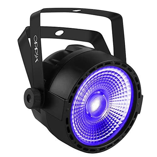 OPPSK 30W Black Light with COB UV LED Stage Lights by IR Remote DMX Control for Glow in the Dark Kids Birthday Party
