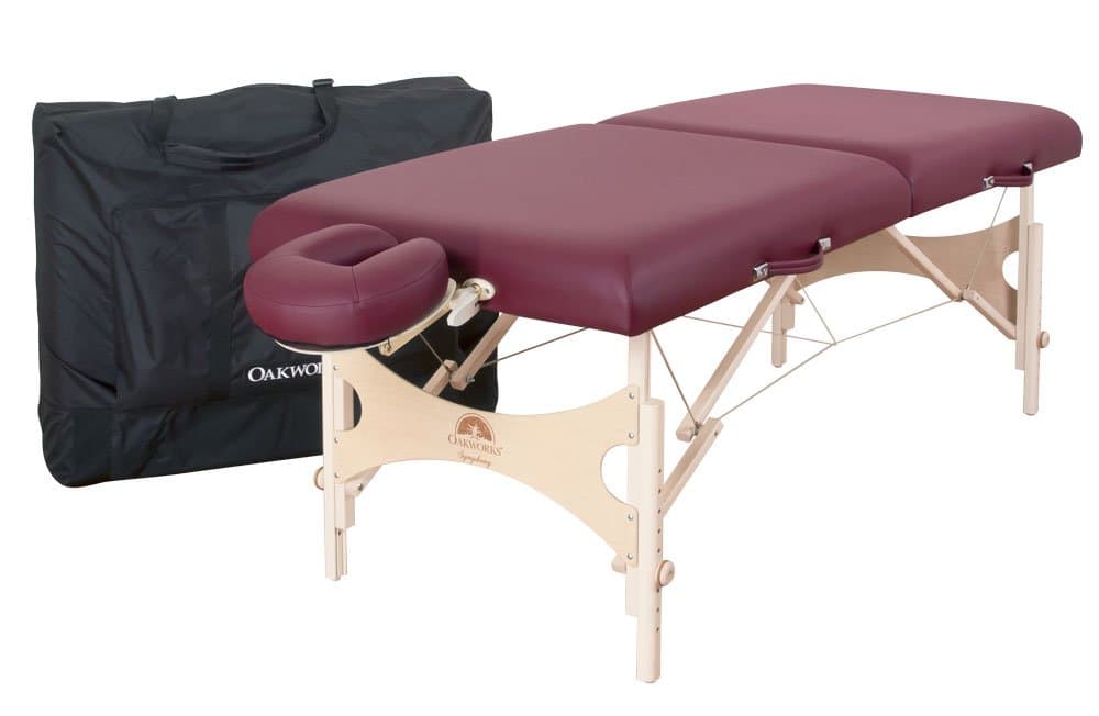Oakworks PKG7056-T05 Symphony Portable Massage Table Package, Heron Upholstery