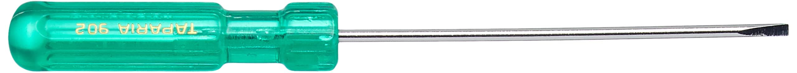 902 Steel (3.0 x 0.4mm) Flat Tip Screw Driver (Green and Silver)