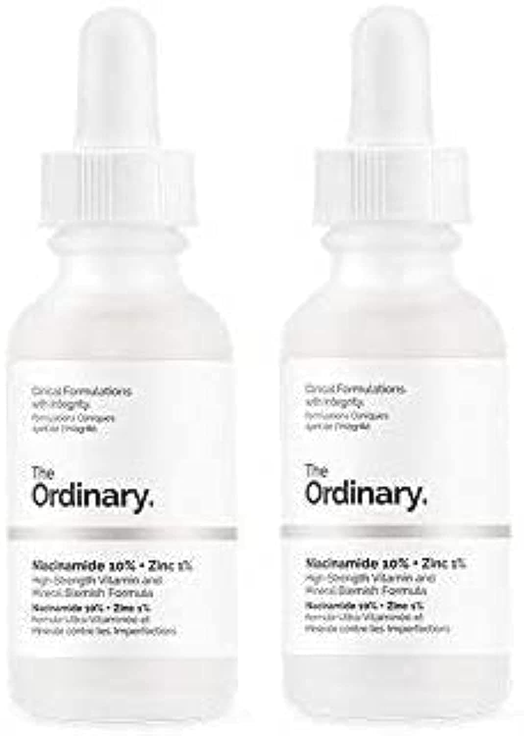 The Ordinary 2 Pack Niacinamide 10% + Zinc 1% 30ml Pack of 2