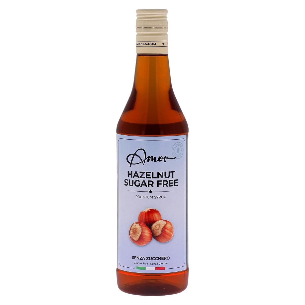 Amor Hazelnut Sugar-Free Syrup (750ml)