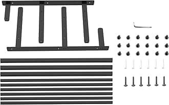 Hotel Towel Racks for Bathroom Wall Mounted, Towel Shelf for Bathroom 3-Tier, 16 Inch Matte Black Towel Bar with Shelf