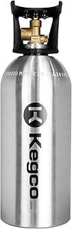 Kegco 33 Cu. Ft. Nitrogen Air Tank - High Pressure Aluminum Gas Cylinder