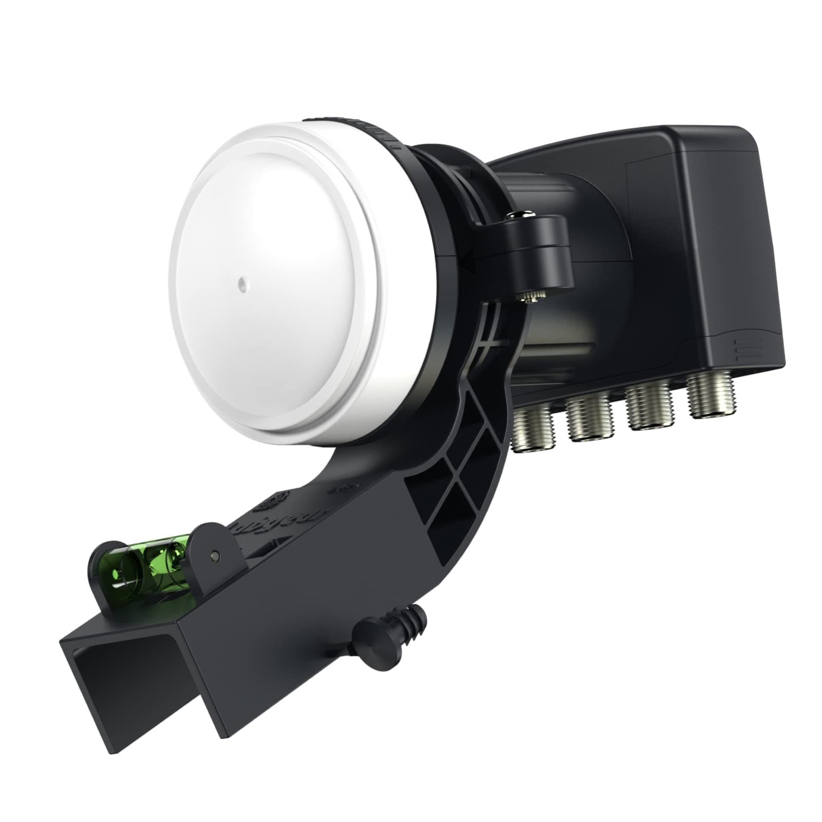 Labgear 4K Quad VK4L 4 Output HD for Sky HD/Freesat HD with Bracket, Black