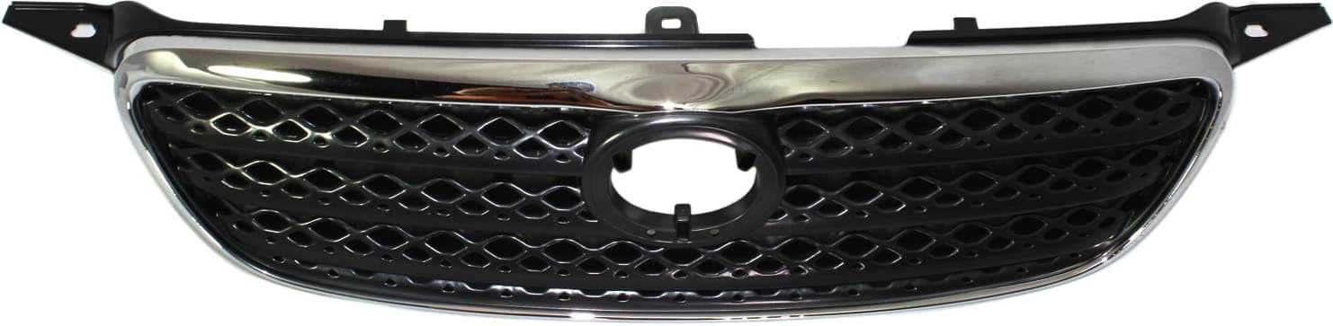 Garage-Pro Front Grille Assembly For Toyota Corolla 2005-2008, Chrome Shell with Painted Dark Gray Insert, Toyota Corolla Accessories TO1200278