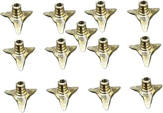 Brass Wick Holder/Vilakku Thiri Stand for Oil Lamp NOMU/Pooja/Kartika/Fits in All Type Diyas/Cup/Plate/Pramida/Stand for Cotton Batti/Multipurpose (Pack of 13)