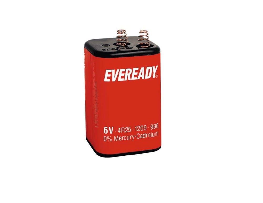 Eveready 4R25 6v Carbon Zinko Battery
