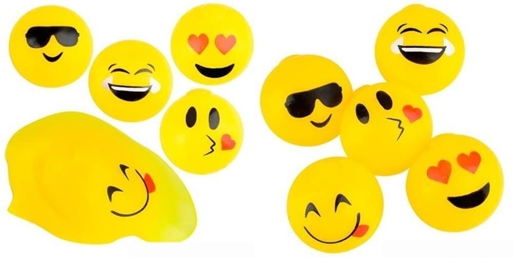6 Emoji Emoticon Splat Balls TM