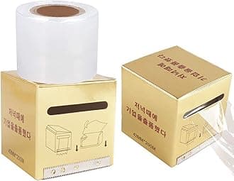 Disposable Eyebrow Tattoo Plastic Wrap Preservative Saran Barrier Film Microblading Supplies Lips Permanent Make Up Cling Wrap Cover Tape Roll Transparent 2 PCS