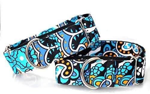 NEW Personalized Fabric Super Strong Durable Reef Dog Collar Martingale Collar Medium to Large Dog 3.75cm Wide Necklace
