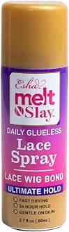 Esha MELT N SLAY Glueless Lace Spray - Ultimate Hold, Sweat & Water Resistant, Long-Lasting Secure Grip for Lace Wigs, Invisible Matte Finish & Edge Protection (80ML)