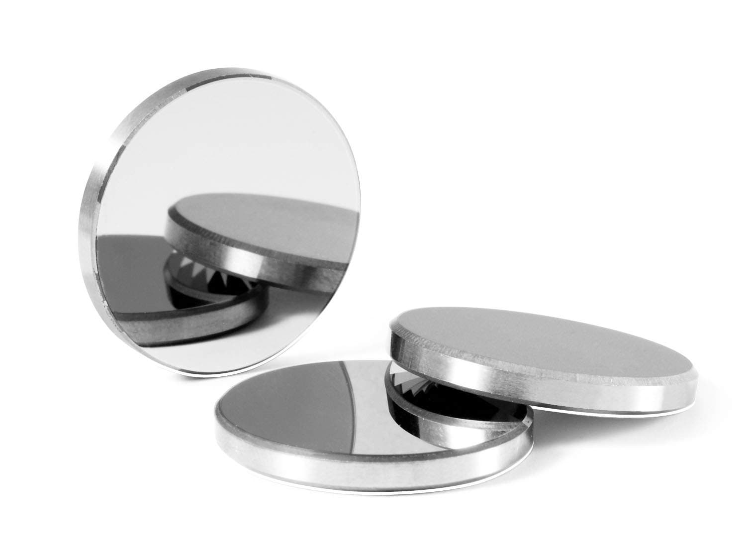 TEN-HIGH Mo Reflective Lens CO2 Laser Lens Laser Mirror Molybdenum Mirrors, for CO2 Laser Engraving Cutting Machine, Dia 20mm 3PCS