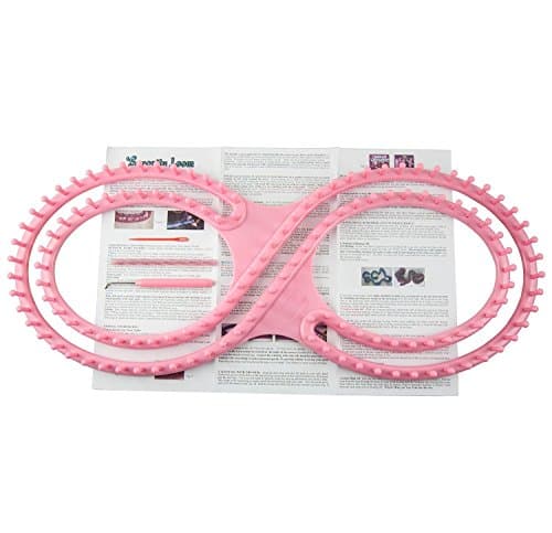 NEW 55" Wide Afghan Loom Knitting Board with Instructions and 3 Projects . (PINK