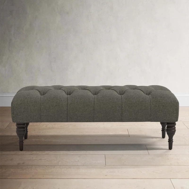 Storage Zeno Ottoman with Hidden Compartment, Rectangular 2 Seater Ottoman, Living Room Furniture, Storage Ottomans for Office, Bedroom, Living Room (Ivory) (Black Velvet)