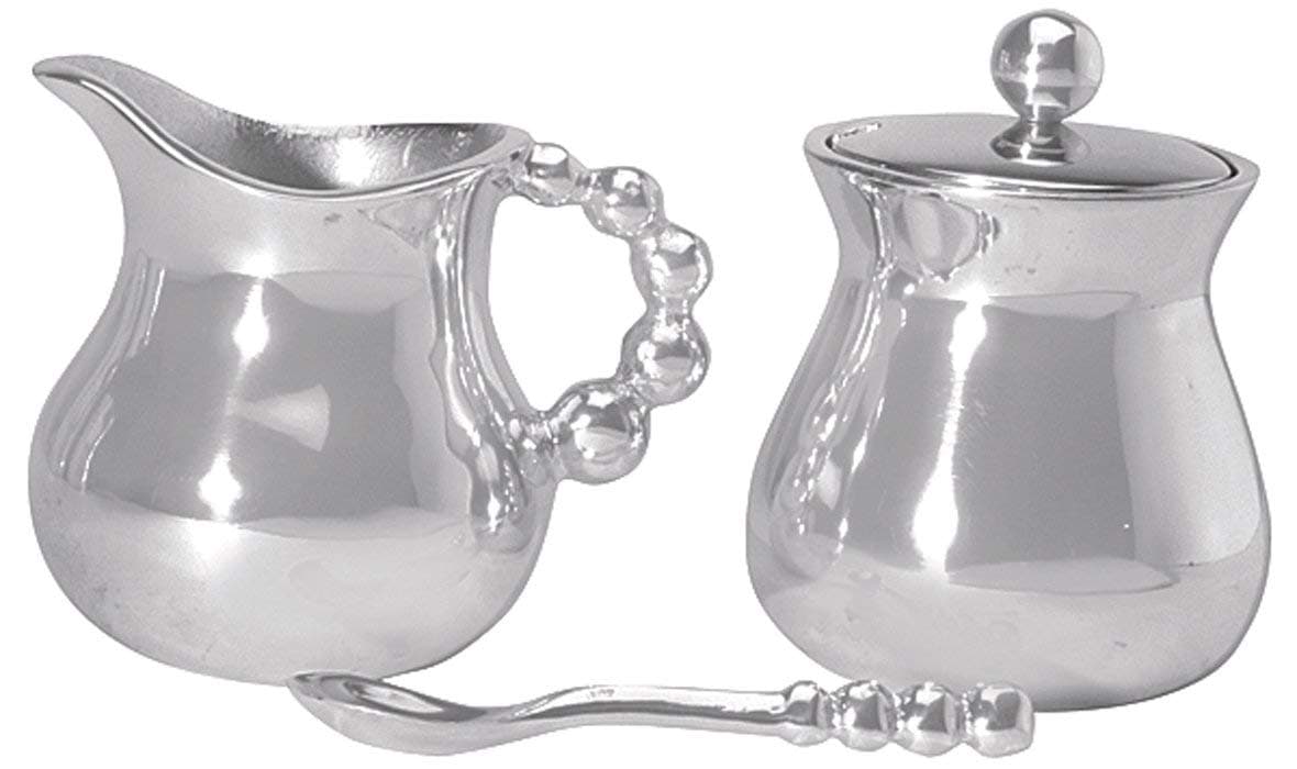 Mariposa Pearled Creamer & Sugar Set