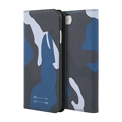 Uri Minkoff Saffiano Leather Folio Case for iPhone 7 - Blue Camo - UMIPH-001-BLUC