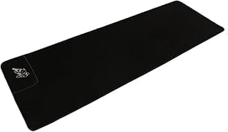 JVL Rectangular Slip Resistant Black Carpet Indoor Garage Hallway Motorbike Floor Protector Mat, 183 x 59cm approx.