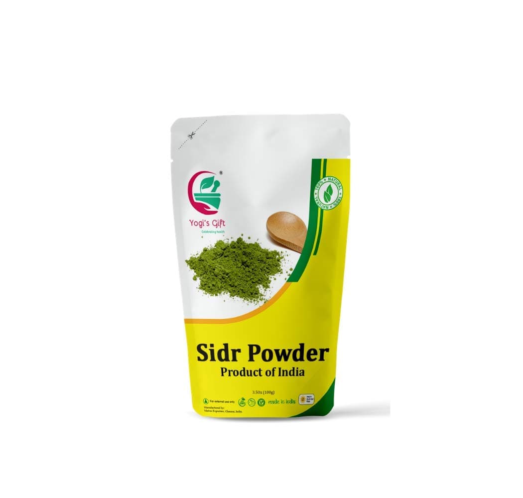 Yogi's Gift | Sidr Powder Trial Pack 100 grams | Natural Herbal Hair Cleanser & Revitalizer | Rejuvenates Hair Follicles