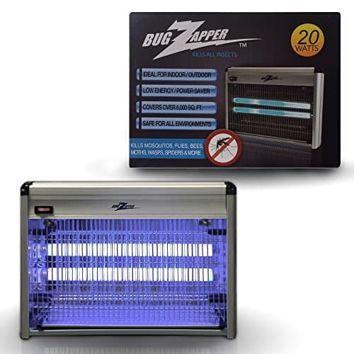 Bug Zapper Mosquito Indoor Outdoor Electric ,Bug, Fly, Mite, Gnat & Other Pests Insect Killer Powerfull 2800V 20w UV Light Covers UP TO 6,000 Sq Feet
