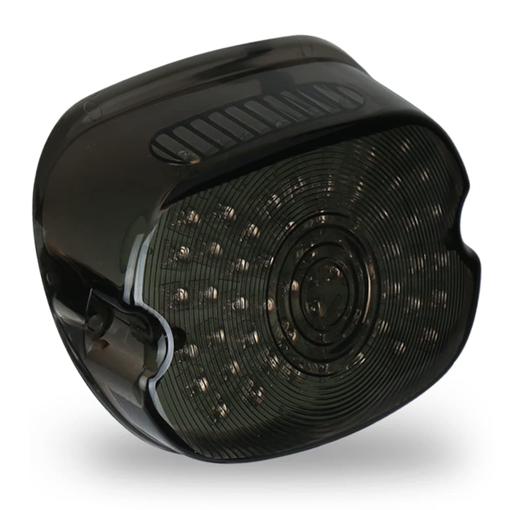 OVOTOR LED Tail Light Smoke Lens Lay Down Tail Lamp with Braking Turn Signal Replacement for Harley Sportster Dyna FXDL Electra Glides Road King