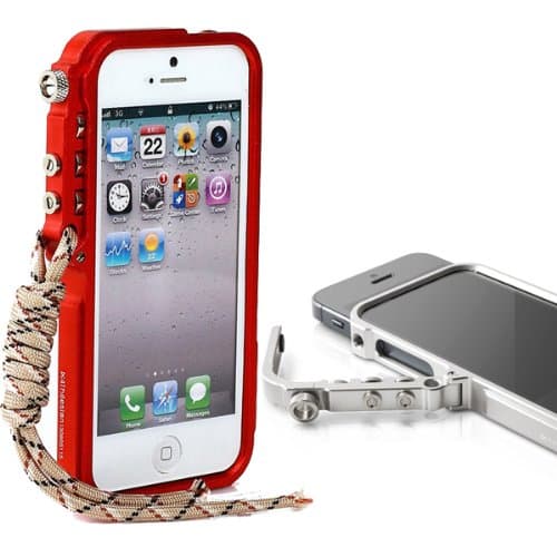 Aluminum Bumper Case,metal Case for Iphone 5,iphone 5s (red)