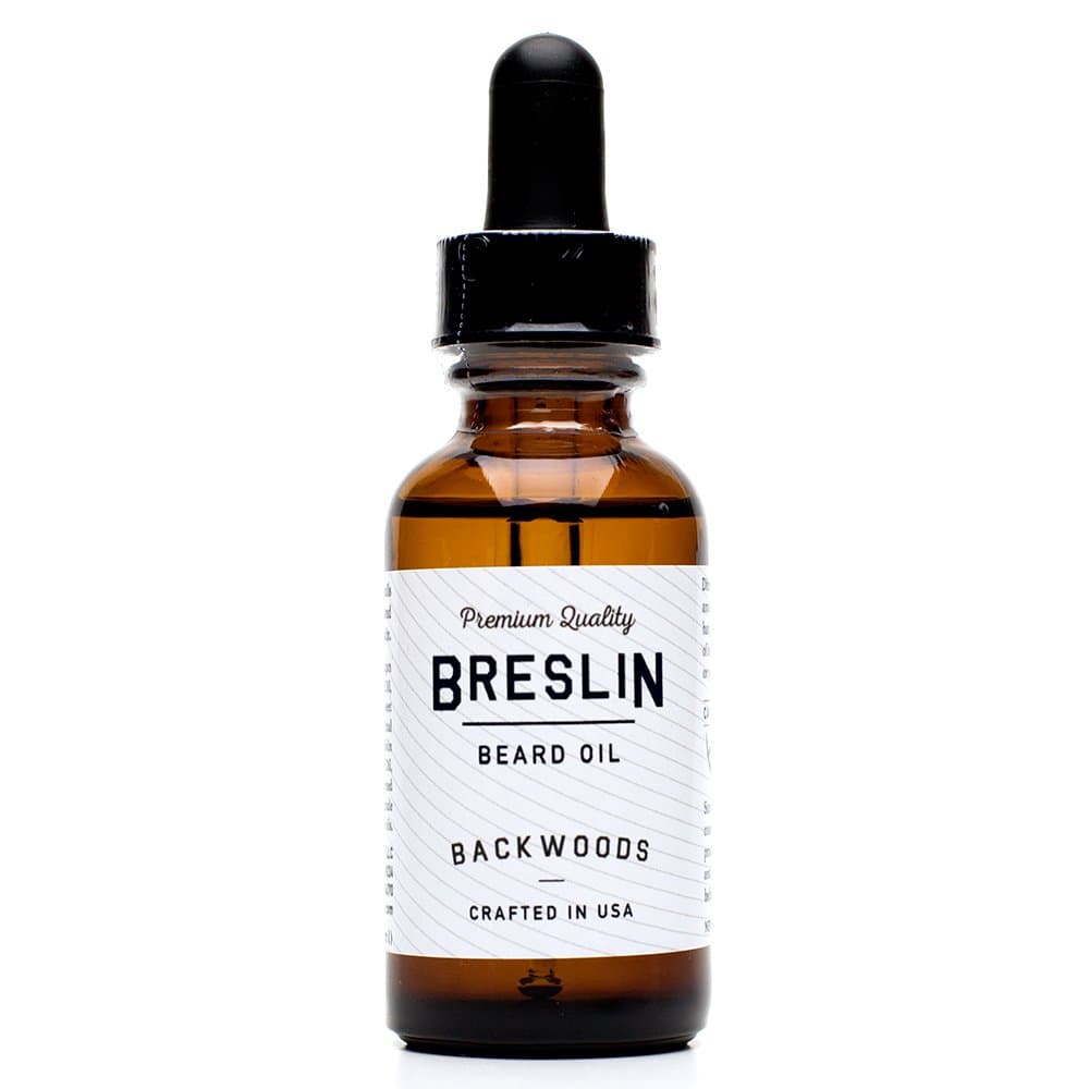 Breslin Beard Oil includes 9 Natural Oils, Backwoods Scent