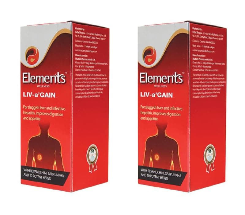 Liv-a'Gain Liquid 200ml, Elements Wellness, Liv-a'gain (Pack Of 2)