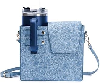 Stanley Cup Bag Purse, Stanley Cup Holder Water Bottle Bag with Shoulder Strap Outdoor Portable Crossbody Bag for Stanley Cup