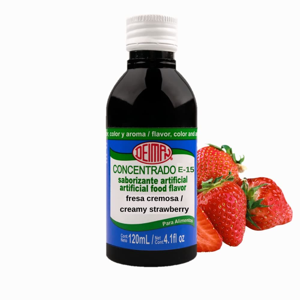 Artificial Food Flavoring Creamy Strawberry Concentrate E-15(4 fl oz)