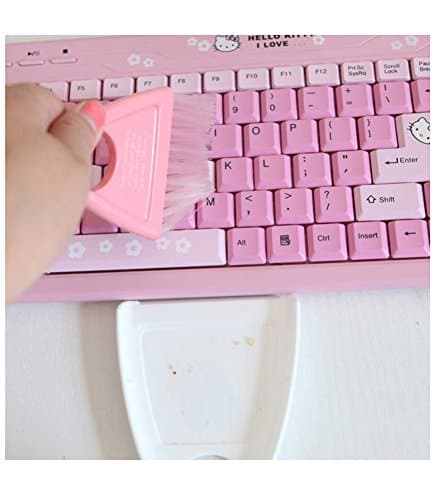 Evogue 3 color random send plastic mini brush and dustpan set sweep clean tool computer keyboard brush