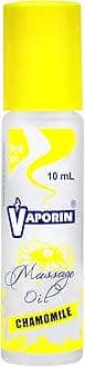 Vaporin Massage Oil Roll-On (Chamomile) | Relief for Headache, Migraine, Dizziness, Nausea, Daily Stress, Neck Pain, Motion Siuckness & Fatigue | 10 mL Pack of 2
