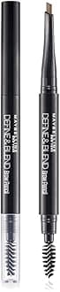 Maybelline New York Brow Pencil, With Spoolie, Long-lasting and Natural-looking Results,Natural Brown, 0.16 g