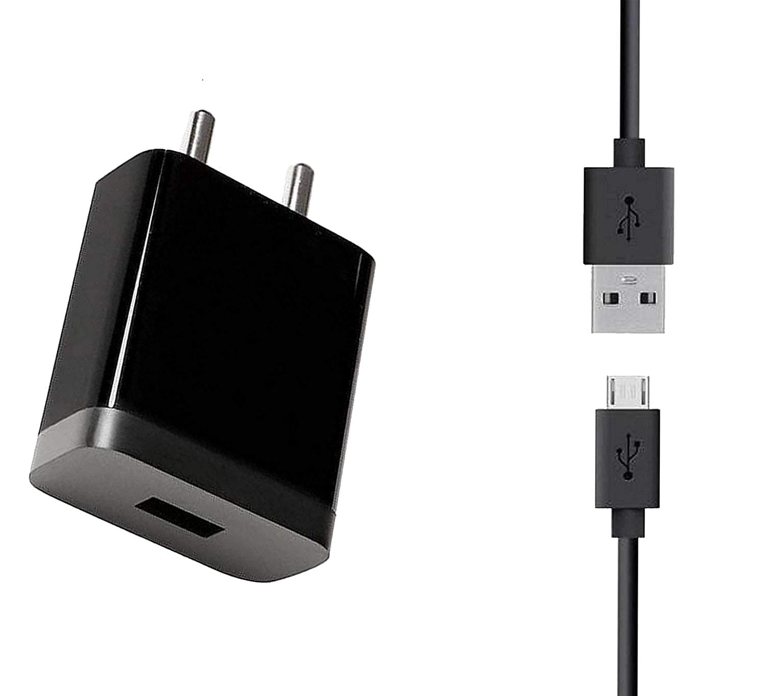 Fast Charger for Mi Xiaomi Redmi 5 Pro/6 Pro/Redmi 5, Redmi 4, Note 5, Redmi 7, Redmi 6 Compatible Like Standard Travel Adapter with Fast Charging Data Cable (2.4 Ampere, Black)