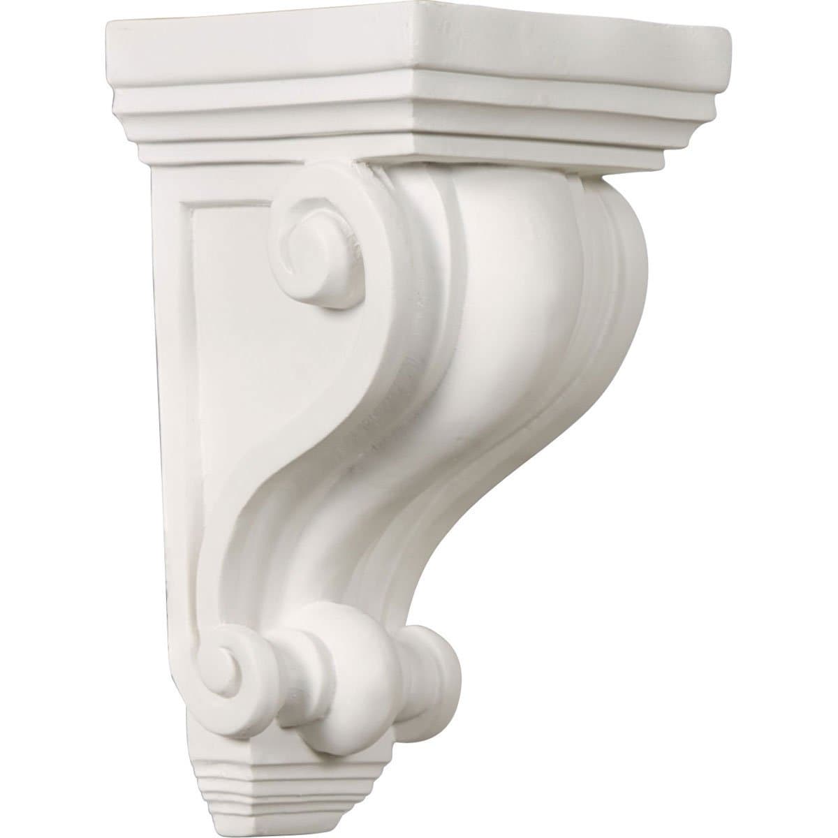Ekena COR04X04X07DE 4" W x 4" D x 7 1/2" H Devon Corbel, Primed