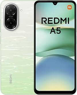 Redmi A5 Smartphone – 3GB+64GB, 6.52" HD+ Display, 5000mAh Battery, Android 13 Go Edition, Dual SIM – Green