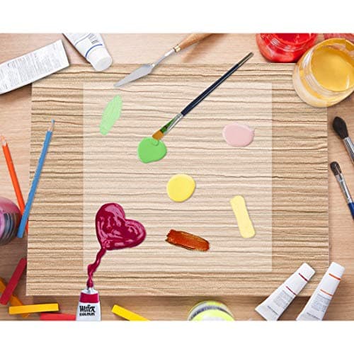 JINSEY Make Your Own Stencil - 10 Pack 6 Mil 12 x 12 inch Blank Stencil Sheets - Ideal Use Compatible & Silhouette Machines (Transparent)