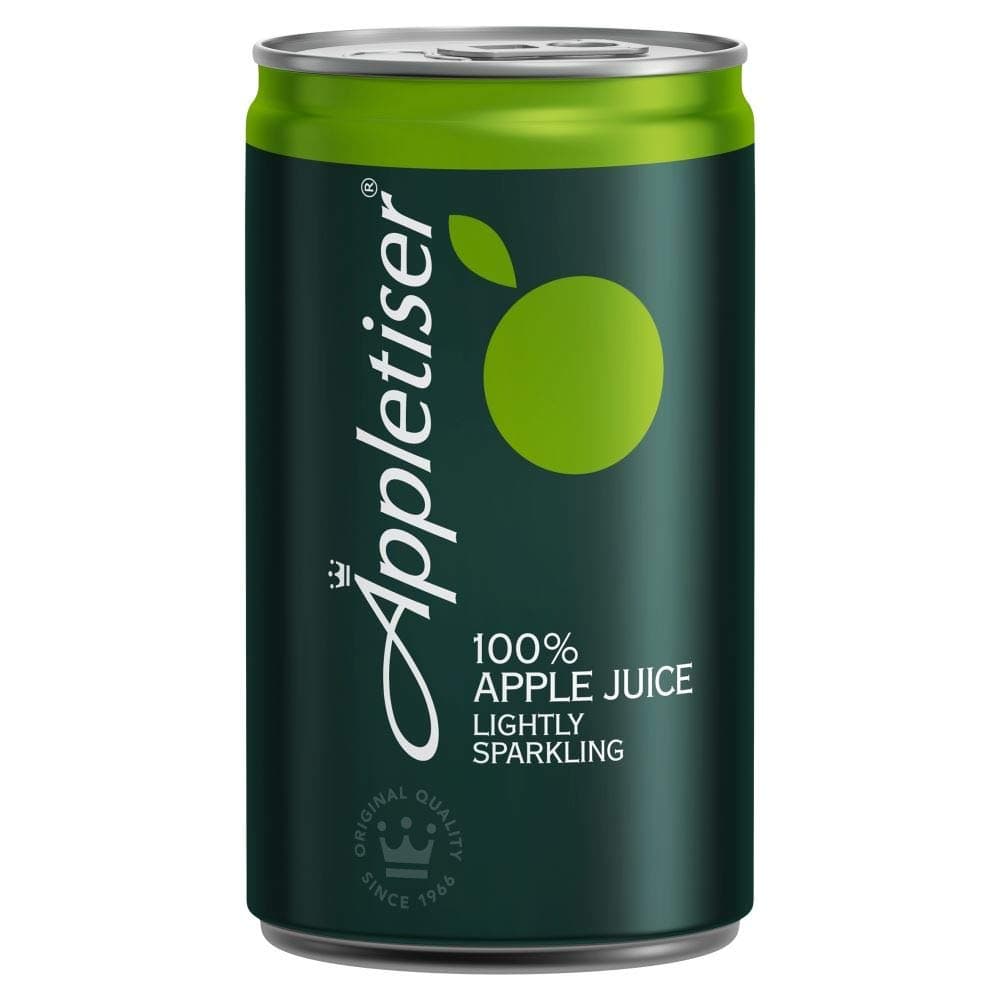 Appletiser 100% Apple Juice Gently Sparkling in Small Can 150ml (Pack of 24)