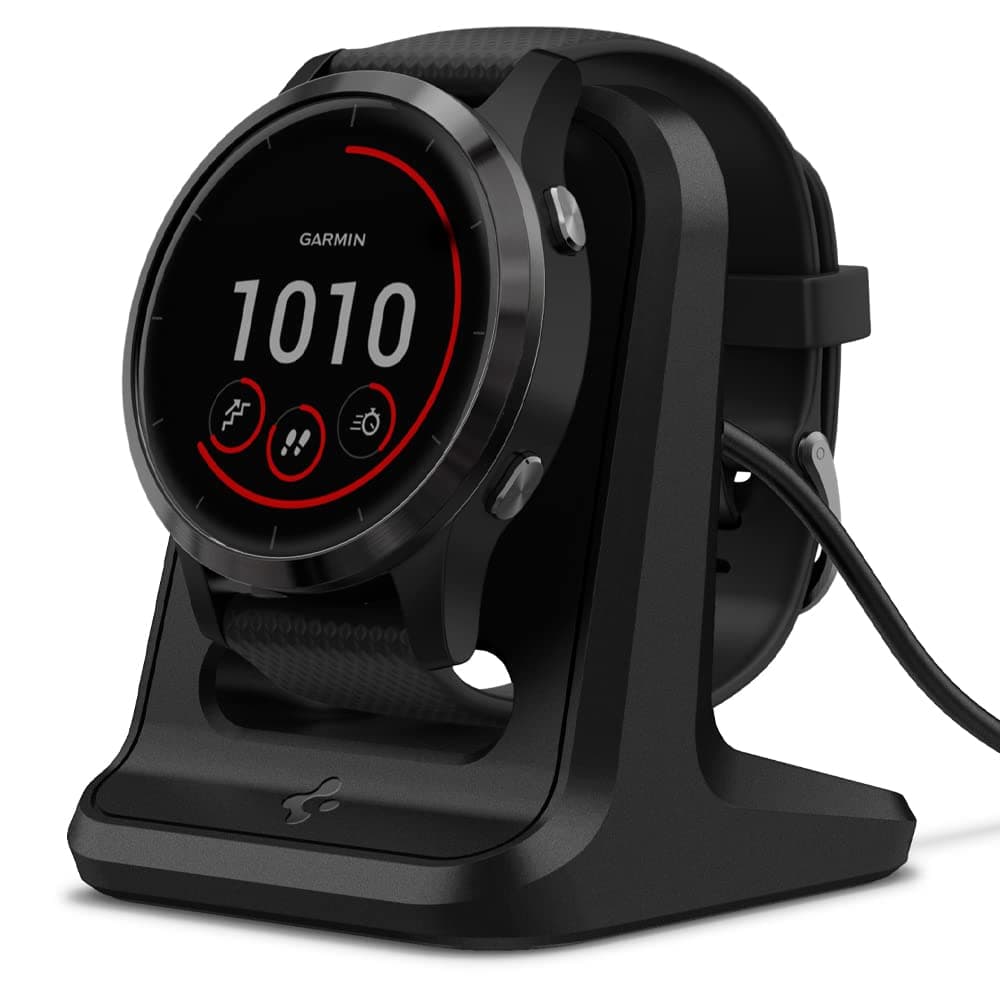Spigen S390 Designed for Garmin Watch Stand for Approach/Instinct/Forerunner/Vivoactive/Vivomove/Venu/Fenix/Epix Series - Black