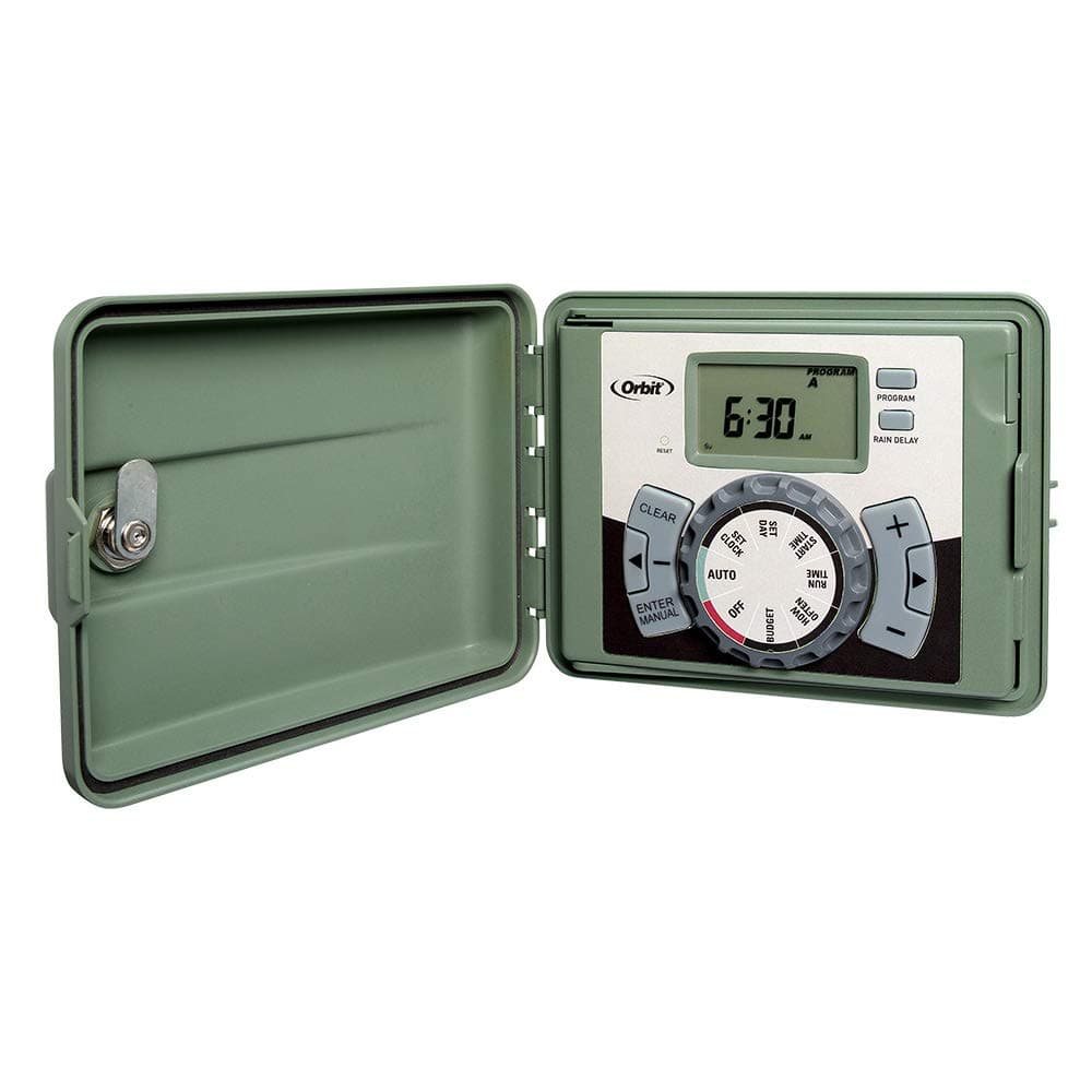 Orbit 57894 4-Station Outdoor Swing Panel Sprinkler System Timer